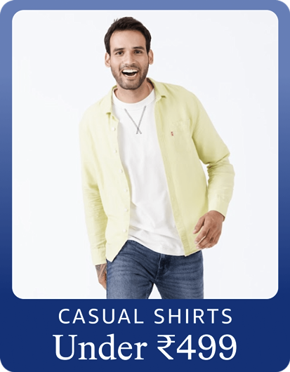 Men's Casual Shirts under Rs. 499 on Amazon