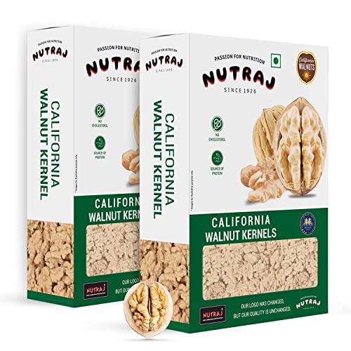 Nutraj 100% Natural Dried Premium California Walnut Kernels, 500g (2 X 250g) | Pure Without Shell Walnut Kernels | Akhrot Giri Dry Fruit| Perfect for snacking | Brain Food | Raw Akhroth Giri|
