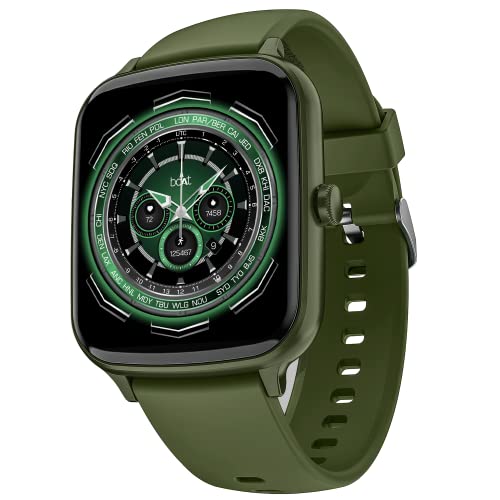 boAt Wave Style Call Smart Watch with Advanced BT Calling Chip,DIY Watch Face Studio, Coins, 1.69" HD Display, Health Ecosystem, Live Cricket Scores, Quick Replies, HR & SpO2(Olive Green)