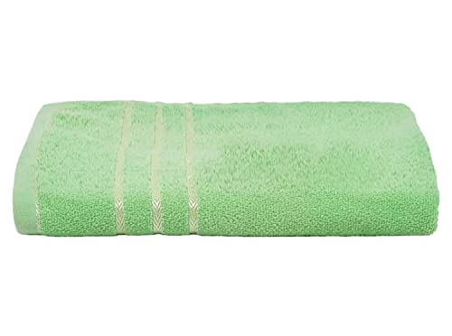 Kuber Industries Soft Cotton Bath Towel for Hands, Face, Newborn Babies, Toddlers, Children, 19"x38" (Green)