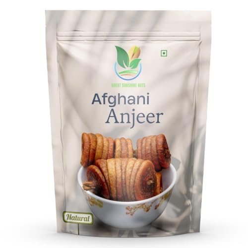 Sunshine Premium Afghani Anjeer - 1KG | Dried Figs | Natural, Rich in Iron, Fibre & Vitamins Fig | Low in Fat | Afghanistan Anjir Dry Fruit